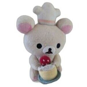 Korilakkuma Bake Cafe Cute Kawaii Plush Toy. ~7 inch. Stuffed Animal. Used